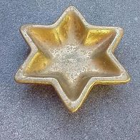 Goldfarbener Stern Schale aus Keramik
