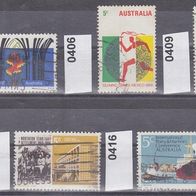 Australien Mi. Nr. 393 + 406 + 409 + 415 + 416 o <