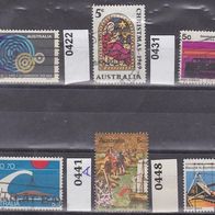 Australien Mi. Nr. 417 + 422 + 431 + 432 + 441 A + 448 o <