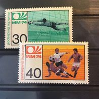 Bund MiNr. 811-812 Fußball-WM komplett postfrisch M€ 3,50 #E127d