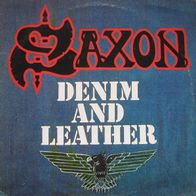 Saxon - Denim and Leather LP 1982 Jugoton