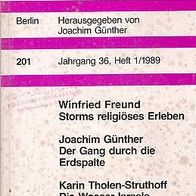 Neue Deutsche Hefte, Heft 1/1989, Nr. 201