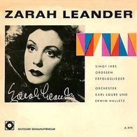 7"LEANDER, Zarah · Singt ihre großen Erfolgslieder (RAR 1960)