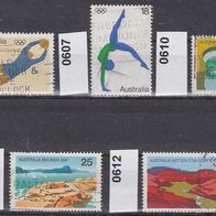 Australien Mi. Nr. 606 + 607 + 610 + 611 + 612 o <