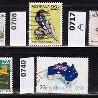 Australien Mi. Nr. 655 + 705 + 717 + 736 + 740 + 741 (2) o <