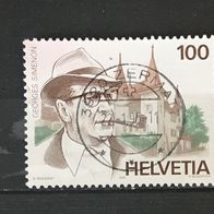 CH MiNr. 1535 Georges Simenon gestempelt M€ 1,30 #E139d
