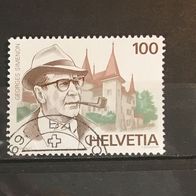 CH MiNr. 1535 Georges Simenon gestempelt M€ 1,30 #E139e