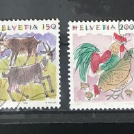 CH MiNr. 1531-1532 Tiere V komplett gestempelt M€ 3,00 #E143f