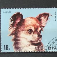 Liberia MiNr. 916 Hund Chihuahua gestempelt M€ 0,30 #E151d