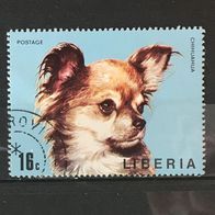 Liberia MiNr. 916 Hund Chihuahua gestempelt M€ 0,30 #E151e