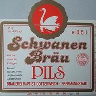 Bier-Etikett - Schwanen Bräu - B. Dotterweich, Bayern