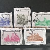 Kambodscha Tempel (MiNr. 1958 ff.) gestempelt M€ 1,40 #1413