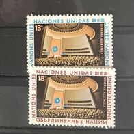 UNO New York MiNr. 324-325 postfrisch M€ 0,80 #E153b