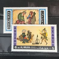 Ajman MiNr. 158, 161 postfrisch M€ 0,60 #E153d