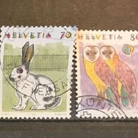 CH MiNr. 1436-1437 komplett gestempelt M€ 0,80 #E159d
