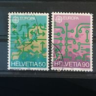 CH MiNr. 1370-1371 Europa komplett gestempelt M€ 2,00 #E163e