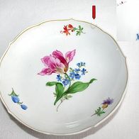 Meissen kleine Porzellan Schale mit Blumen Dekor