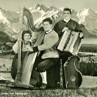 A 6065 Thaur Tiroler Jodler Trio Höpperger mit rückseitigen Autogramm