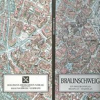 Einmalig >> Bollmann BILD + Stadtplan von Braunschweig