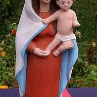 Madonna mit Kind, Maria mit Jesuskind, Figur, 38 cm