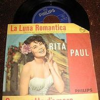 Rita Paul - 7" La luna romantica, Philips (Deutsches Schlager Festival ´62)