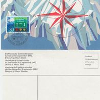 197 Karte zur Eröffnung des Gotthardstrassentunnels 1980 Schweiz