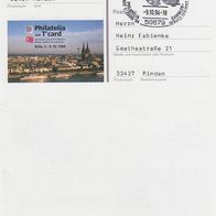 198 Karte zur Philatelia mit T’card Köln 1994 NRW Ganzsache