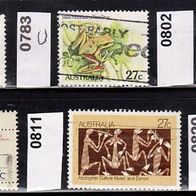 Australien Mi. Nr. 755 A + 783 C + 802 + 811 + 820 o <