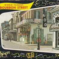 230 Ansichtskarte New Orleans USA Bourbon Street
