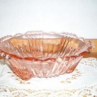 Art Deco, Glasschüssel, rosa