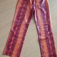 Vero Moda Damenhose Snake Pants Gr. 42 Orange/ Bordeaux