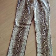 Vero Moda Damenhose Snake Pants Gr. 42 Beige/ Braun