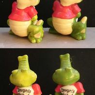 Ü-Ei Figur 1991 - Die Kroko-Schule - Tommy Tadel - 2 Varianten