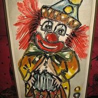 Gemälde * Porträt eine Clown* signiert* Aus Nachlaß