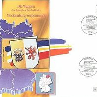 Tk-Brief Wappen deutscher Bundesländer - Mecklenb-Vorpo