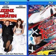 2x Blu-Rays "Speed Racer + Lizenz zum Heiraten"