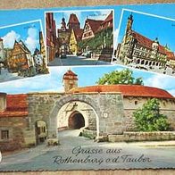 AK ... Grüße aus Rothenburg o.d. Tauber... gelaufen