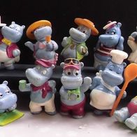 Ü-Ei Figur 1992 Happy Hippos auf dem Traumschiff - komplett