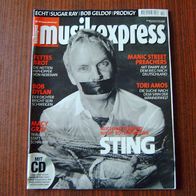 Musikexpress 10/2001 Sting-Bob Dylan-Fettes Brot-Macy Gray-Manic Streets Preachers