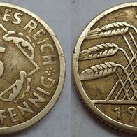 Deutsches Reich 5 Rentenpfennig 1924 (A) ## S20