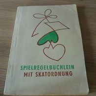 Buch, Spielregelbüchlein mit Skaterordnung, Kartenspielanleitung