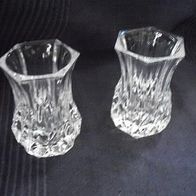 2 kl. identische Vasen Kristallvasen Glasvasen