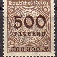 DR 1923, Nr.313 postfrisch, MW 0,50€