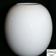 Arzberg elegante weiße Porzellan Vase mit Wellenmuster