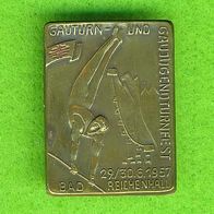 Gauturnen Bad Reichenhall 1957 Brosche Anstecknadel Pin :