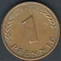 1 Pfennige Deutschland 1970. J.