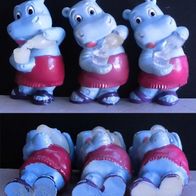 Ü-Ei Figur 1990 Happy Hippos im Fitnessfieber - Sauna Sepp - 3 Varianten!