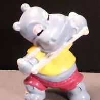 Ü-Ei Figur 1990 Happy Hippos im Fitnessfieber - Pudding Paul - Hemd eher gelb?