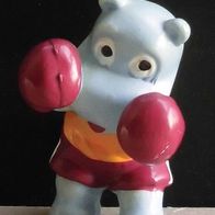 Ü-Ei Figur 1992 (EU) (Happy) Hippos (im Fitnessfieber) - Hippo Boxer - Text!