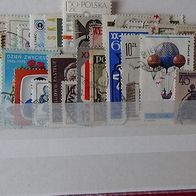 45 verschiedene polnische Briefmarken